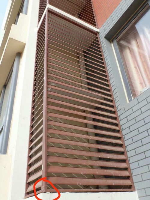 通風(fēng)百葉窗安裝實(shí)例